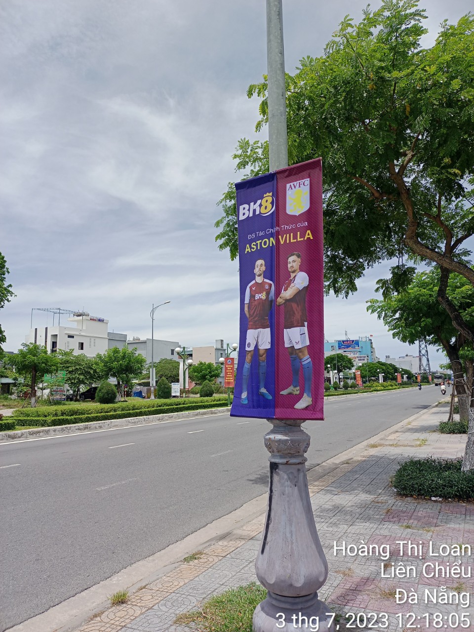 Banner sự kiện hợp tác BK8 và Aston Villa tại Đà Nẵng